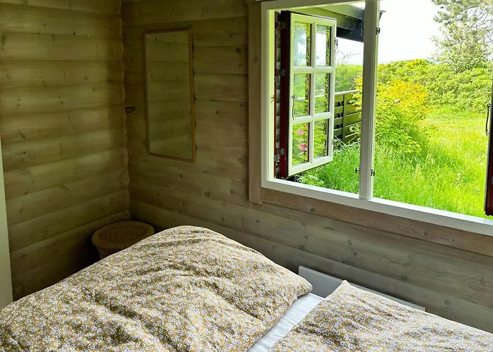 Log With View Of Meadow And Sea * Tranekær